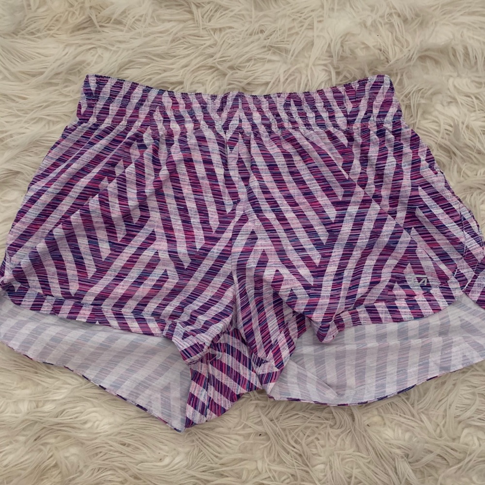Pink & Purple Chevron Gap Athletic Shorts